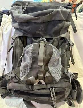 Ascend Trail Pack MS3300 Backpack Black And Grey